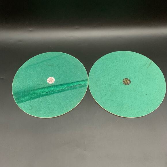 Vintage Rosemary Jane England 2 Melamine Round Table Hot Plate Mats Folk Art - Picture 6 of 12